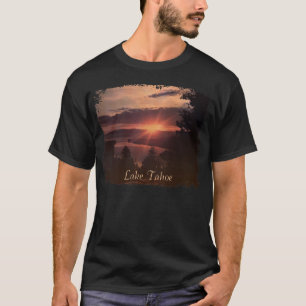 A camisa dos homens do nascer do sol de Lake Tahoe
