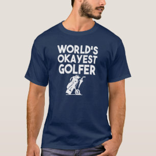 A camisa dos homens engraçados do jogador de golf