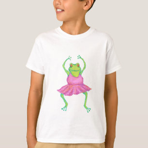 A camisa dos miúdos da bailarina do sapo