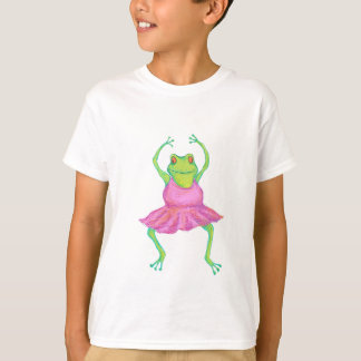 A camisa dos miúdos da bailarina do sapo