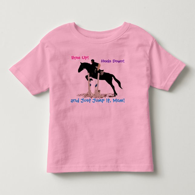 A camisa engraçada do miúdo equestre do (Frente)