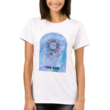 A Camisa Gráfica Da Placa Tarot Sun - Mística