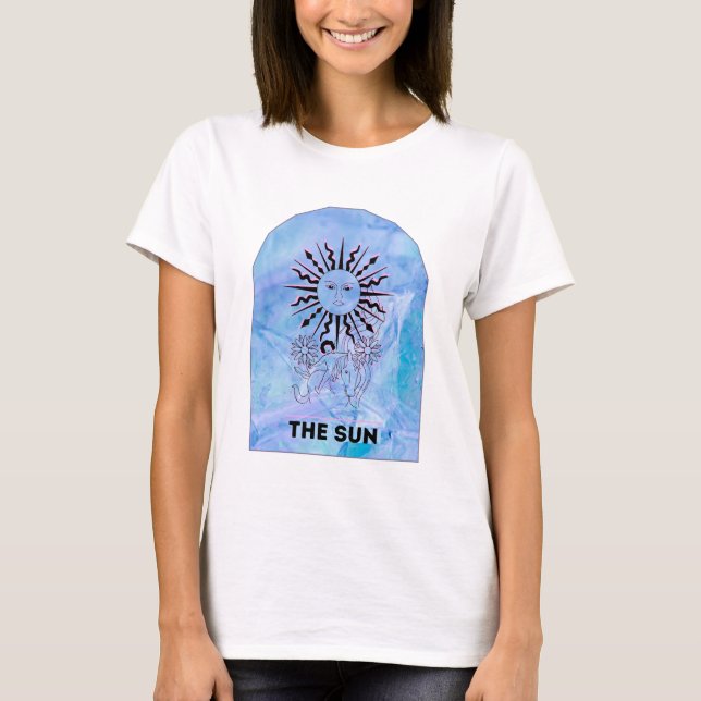 A Camisa Gráfica Da Placa Tarot Sun - Mística (Frente)