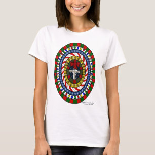 A camisa leve das mulheres brincalhão do Natal