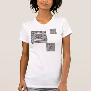 A camisa leve das mulheres geométricas alternas