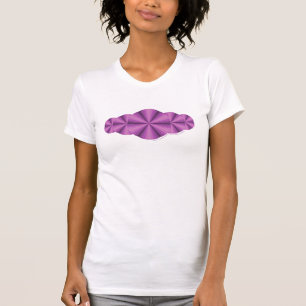 A camisa leve das mulheres roxas da ilusão óptic