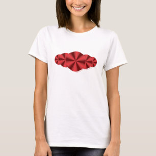 A camisa leve das mulheres vermelhas da ilusão