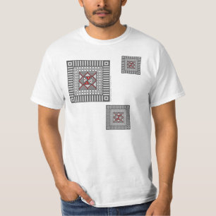A camisa leve dos homens geométricos alternos
