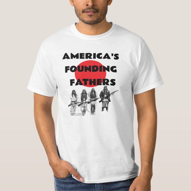 A camisa Nativa Americana do Pai Fundador da Améri (Frente)