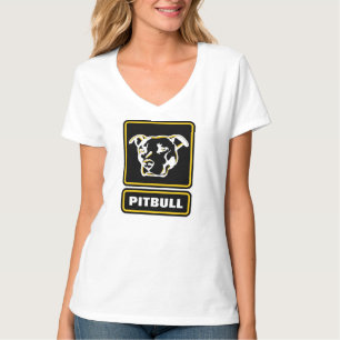 A camisa resistente do logotipo de Pitbull será