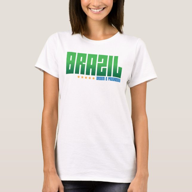 A camisa sem mangas das mulheres de Brasil (Frente)