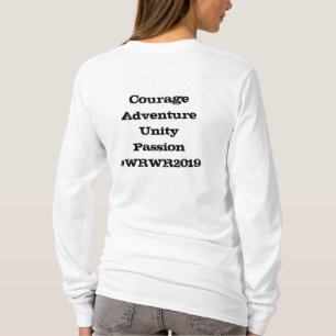 A camisa Sleeved longa das mulheres globais de