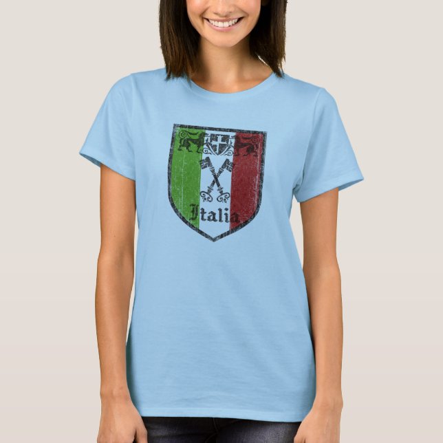 A camisa superior das mulheres medievais italianas (Frente)