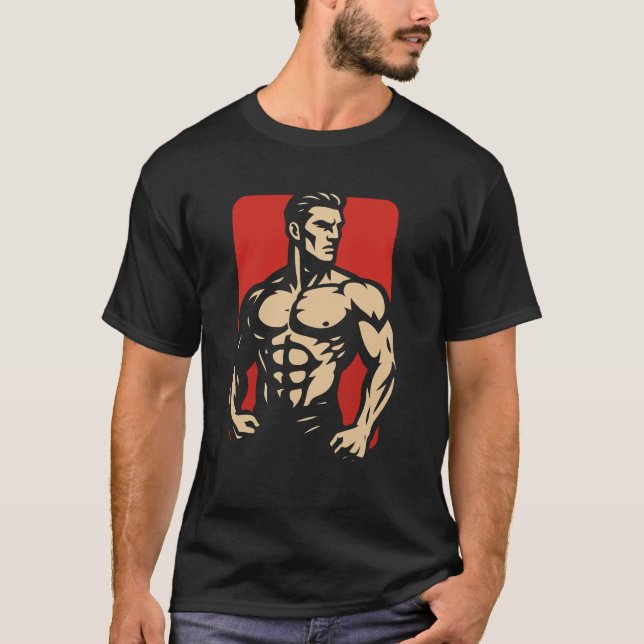 A camisa T é preta (Frente)