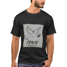 A camiseta apresenta nossa logomarca de pombo e es