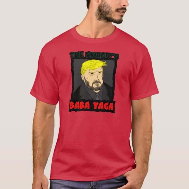 A Camiseta Baba Yaga do pântano (Frente)