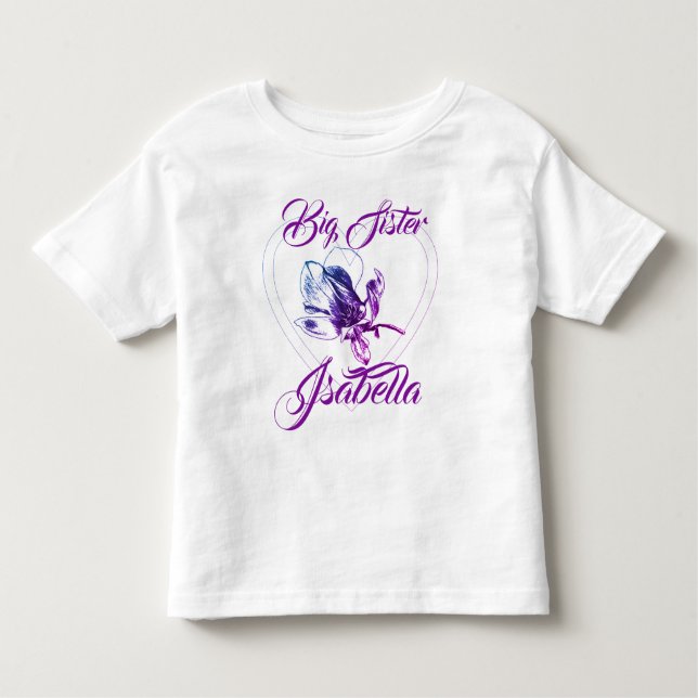 A camiseta BFF Toddler da Irmã Grande (Frente)
