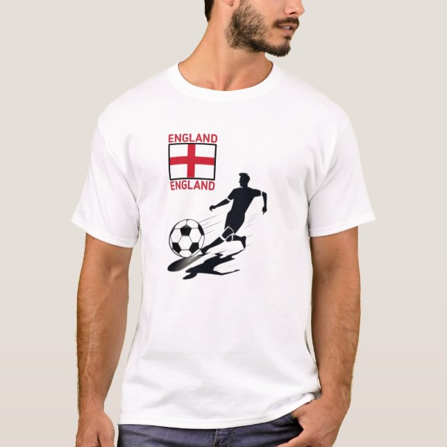 A camiseta branca da Inglaterra. 01 (Frente)