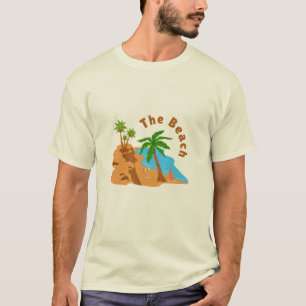 A Camiseta Clássica Creme The Beach   Verão Costei