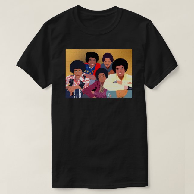 A Camiseta Clássica Jackson 5ive (Frente do Design)