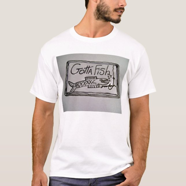 A camiseta com peixes projeta e CONSEGUIU PESCAR! (Frente)
