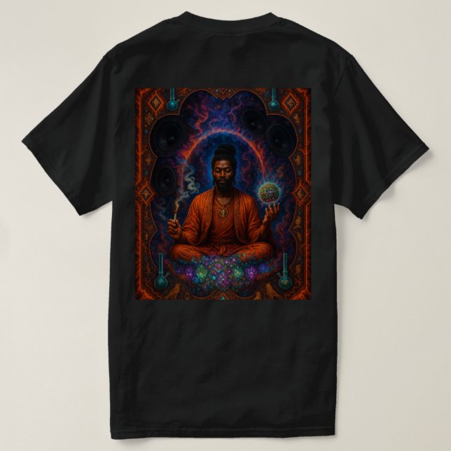 a camiseta da meditação de múrio (Verso do Design)