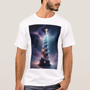 A camiseta da torre de parafuso com explosão de es