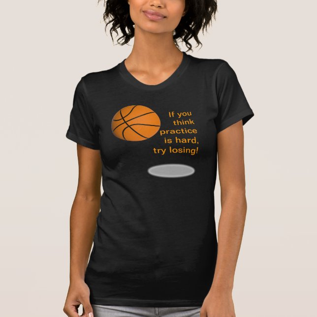A camiseta das mulheres da vitória do basquetebol (Frente)