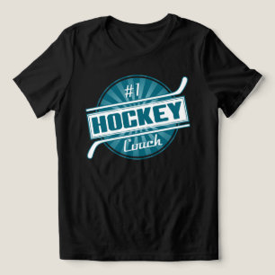 A camiseta das mulheres do treinador de hóquei #1