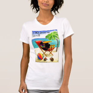 A camiseta das mulheres engraçadas das férias da