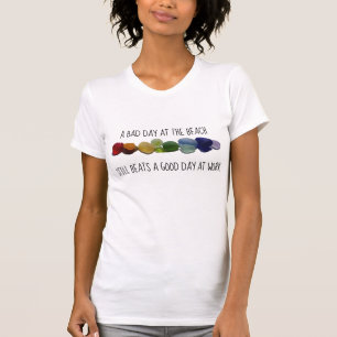 A camiseta das mulheres engraçadas de vidro do ma
