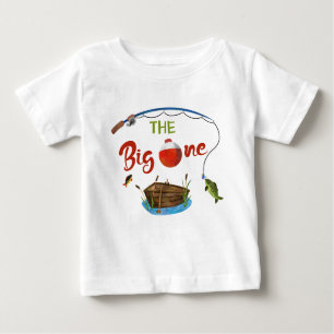 A camiseta de bebê Boy O-fish-ally ONE