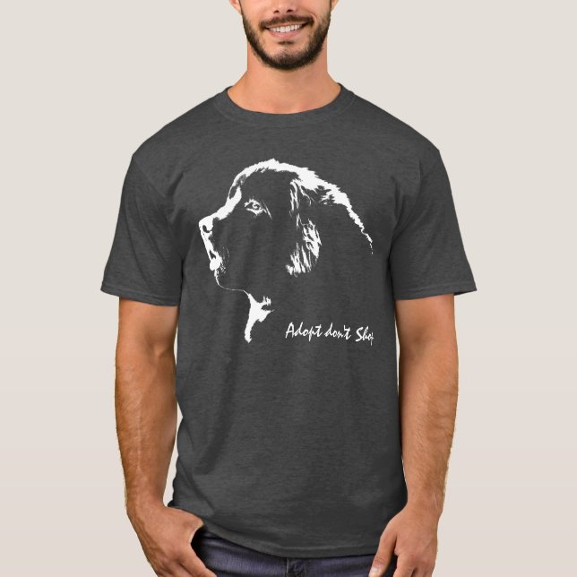 A camiseta de cão Adopt de Terra Nova não compra a (Frente)