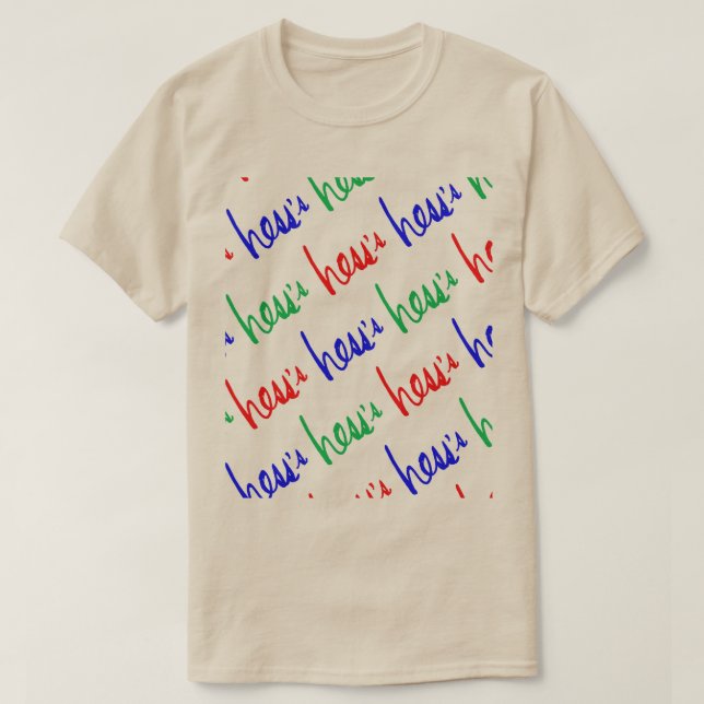 A camiseta de Hess (Frente do Design)