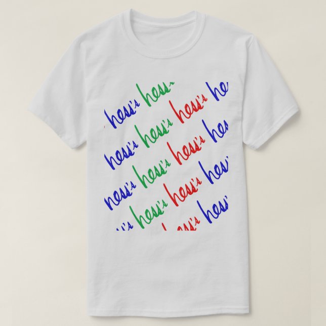 A camiseta de Hess (Frente do Design)