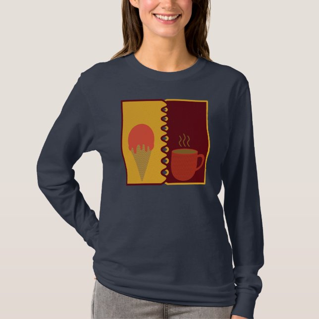 A Camiseta de Manga Longa Seasonal Shift (Frente)