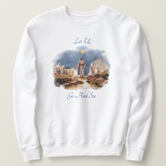 A Camiseta de Moletom da Primeira Série de Natal 4 (Frente do Design)