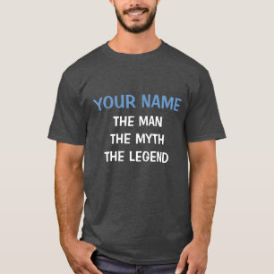 A camiseta do homem mito lenda para homens Perso