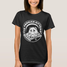 A Camiseta do Logotipo dos Gatinhos Persas / Branc