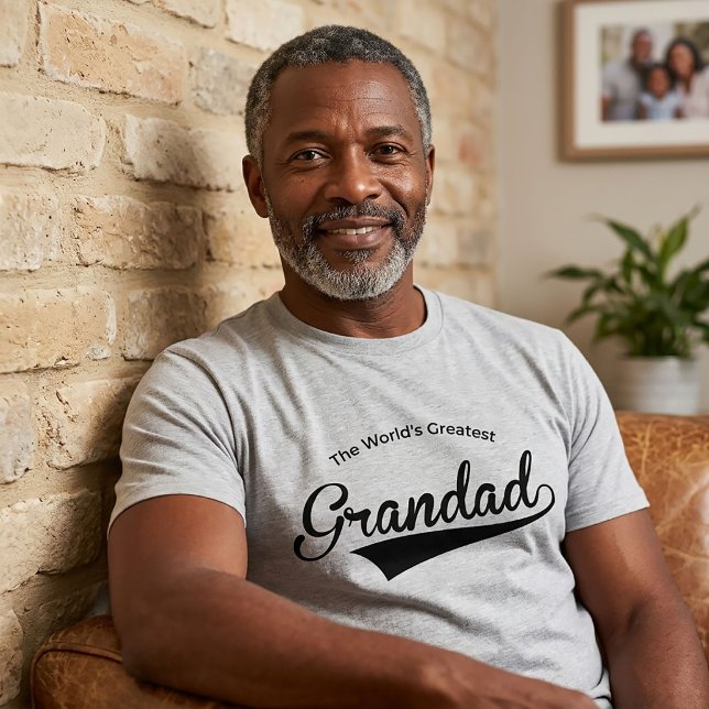 A Camiseta do Melhor Avô do Mundo - Claro (Criador carregado)