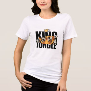 A camiseta do rei leão & design de gato