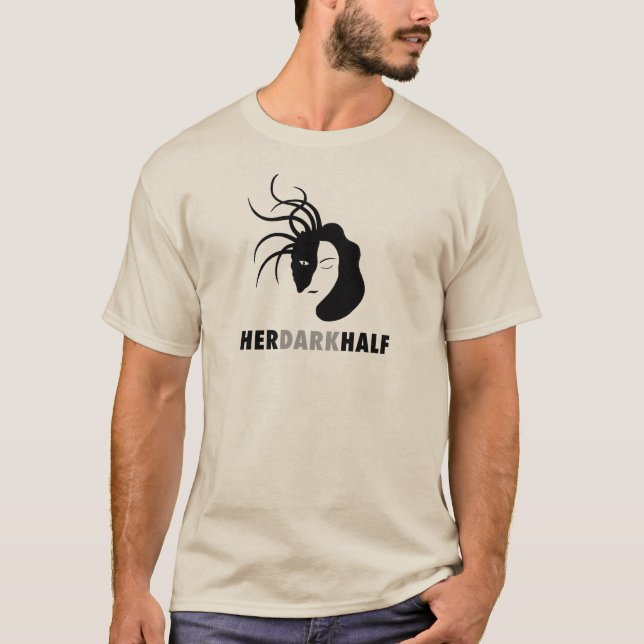 A camiseta dos Homens da Metade Escura (Frente)