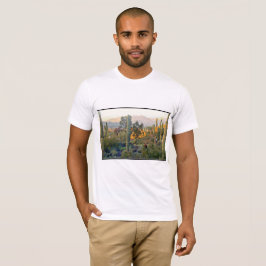 A camiseta dos homens da paisagem da angra da