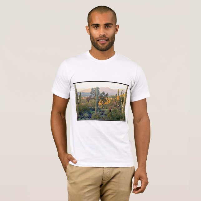 A camiseta dos homens da paisagem da angra da (Frente Completa)