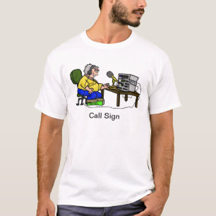 A camiseta engraçada feliz do operador do presunt