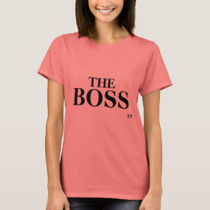A camiseta feminina da marca comercial da Boss TM