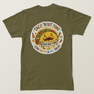 A Camiseta Gráfica Excêntrica "Nacho Average Taco"