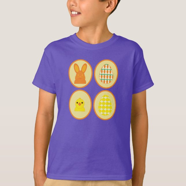A camiseta infantil da Galeria de Páscoa (Frente)