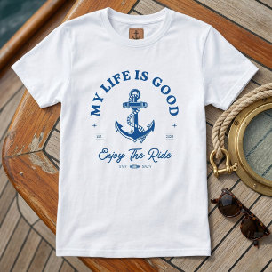 A Camiseta "minha vida é boa." Personalizada com Â