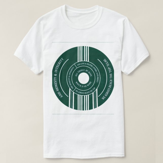 A Camiseta Orbit Stripe (Frente do Design)